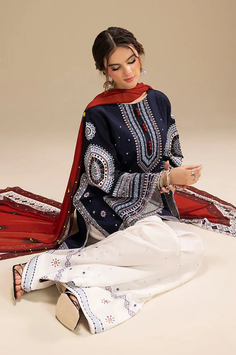 Sapphire Embroidered lawn Three Piece SPL-934