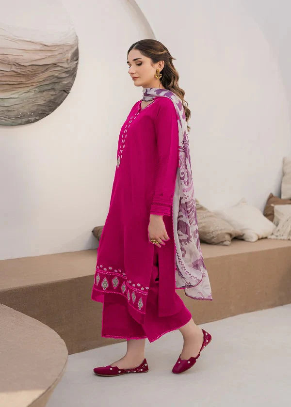 Zarashahjhan Embroidered lawn Three Piece COCO-163 (lawn)