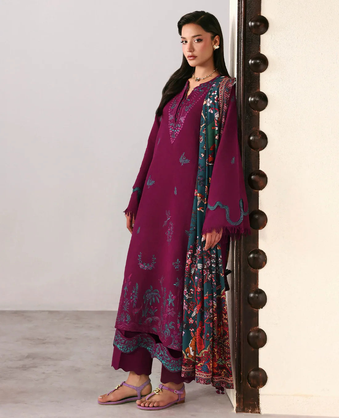 femalechoice Embroidered lawn Three Piece D-267